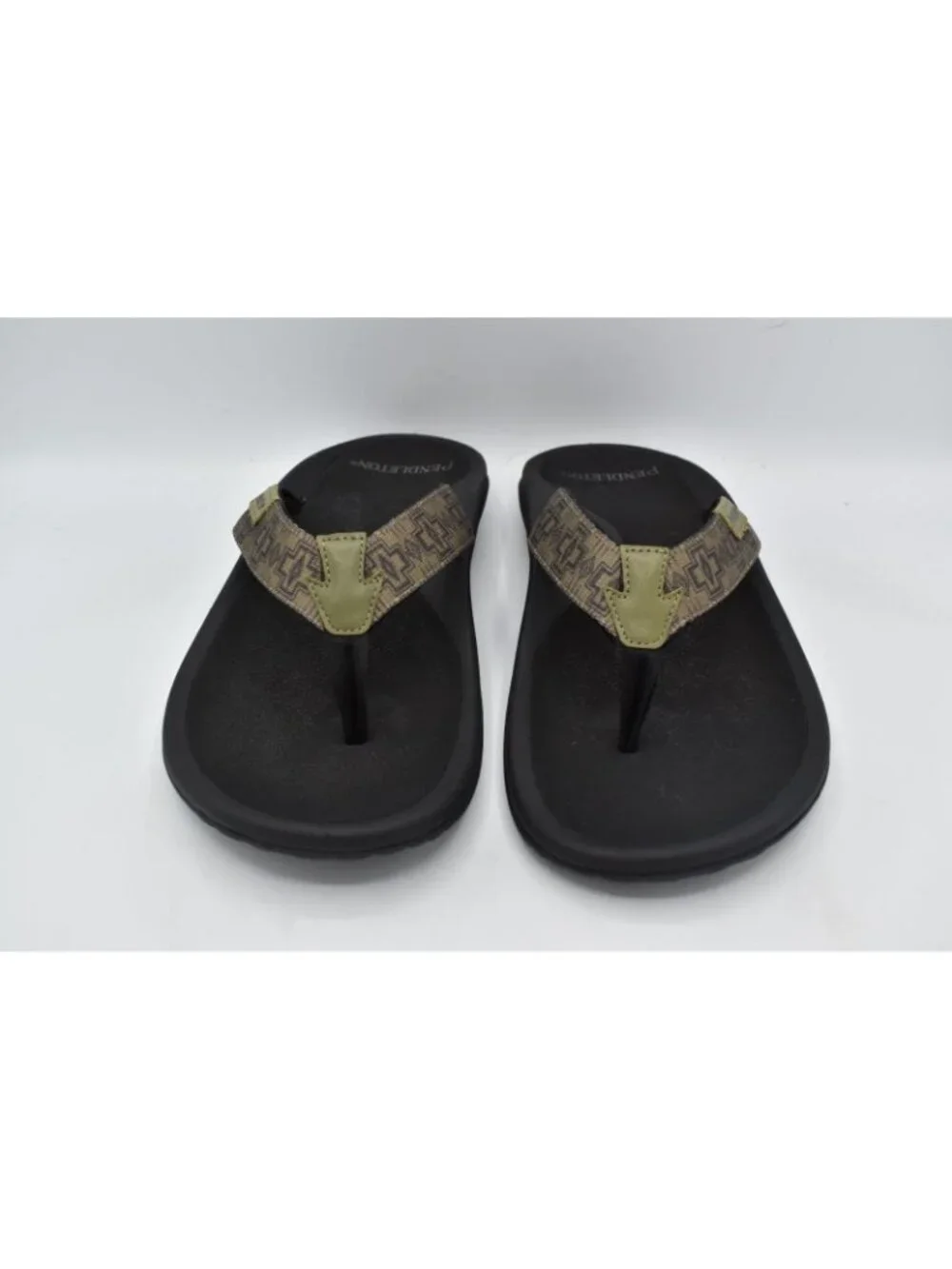 Pendleton Mens Size 13 Harding Thong‎ Olive Flip Flops Sandals Shoes